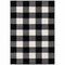Homeroots 7 x 9 ft. Black Monochromatic Gingham Pattern Indoor Area Rug 388043 - alternate 1